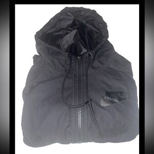 Nike women windbreaker jacket black Size Small. Vintage